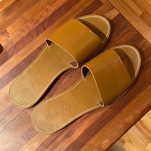 Size 10 Madewell Leather Slides